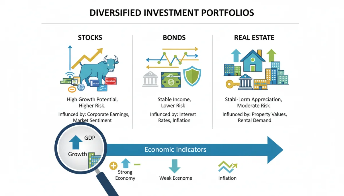 Investment portfolio diversification strategies for 2026 GDP growth